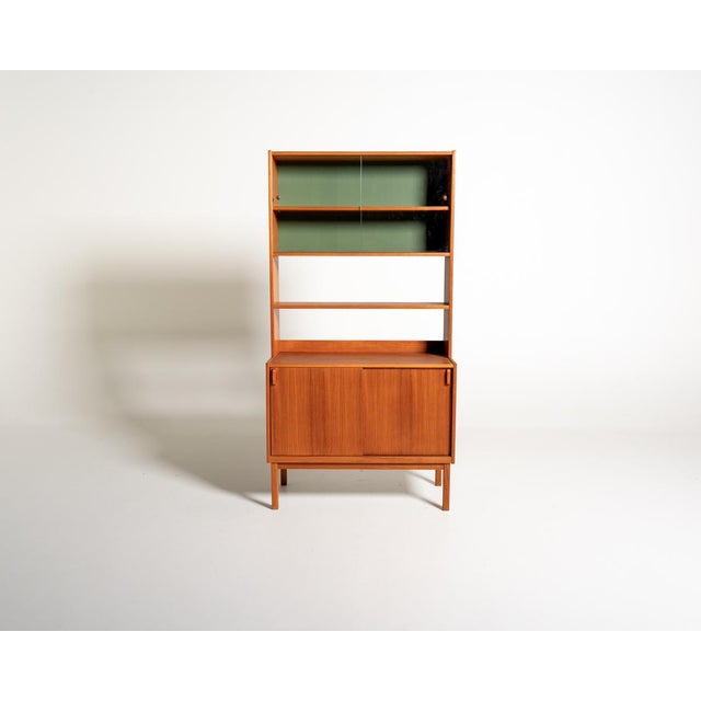 Bookcase with Glass Cabinet by Bertil Fridhagen for Bodafors, 1960s For Sale - Image 10 of 10