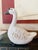 A sculptural pair of vintage Wildwood ceramic geese finished in a warm sepia-toned glaze layered over soft cream. The...