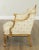 French Louis XV Style Antique Gilt Frame Bergere Chair For Sale - Image 4 of 13