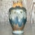 Late 20th Century Vintage Boho Monumental Layered Ripple Ceramic Vase For Sale - Image 5 of 5