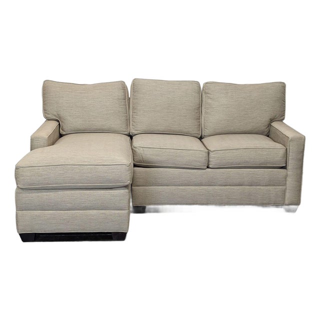 Ethan Allen Bennett Beige Sectional Sofa With Left Chaise For Sale