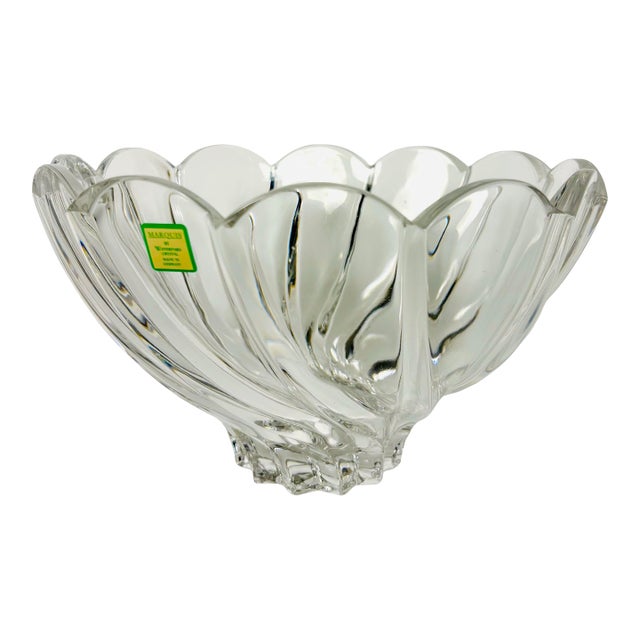 Marquis by Waterford Crystal Twisted Petal Centerpiece Bowl For Sale
