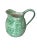 Mid-Century Modern Vintage Stangl Pottery Green & White Spongeware Pitcher, Town & Country Collection, Hand-Painted For Sale - Image 3 of 11