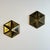 Hexagonal Brass and Beveled Glass Wall Sconces by Josef Hoffmann, 1970s, Set of 2 For Sale - Image 6 of 18