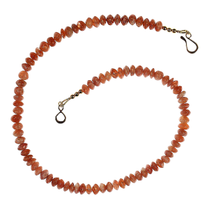 Ajd 16 Inch Sparkling Sunstone Rondel Necklace Great Gift