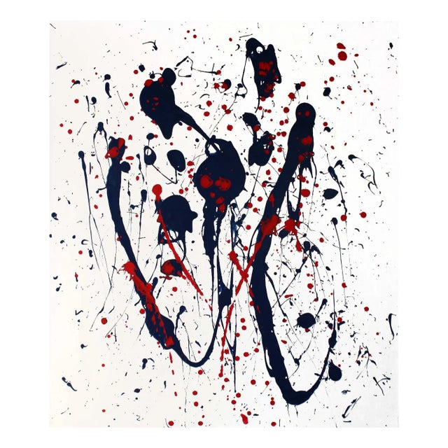 Abstract Composition, 1983, Acrylic on Canvas For Sale