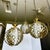 Trio (3) Mid-Century Hollywood Regency Pierced Brass Cluster Pendant Chandelier $4,500 For Sale - Image 10 of 18