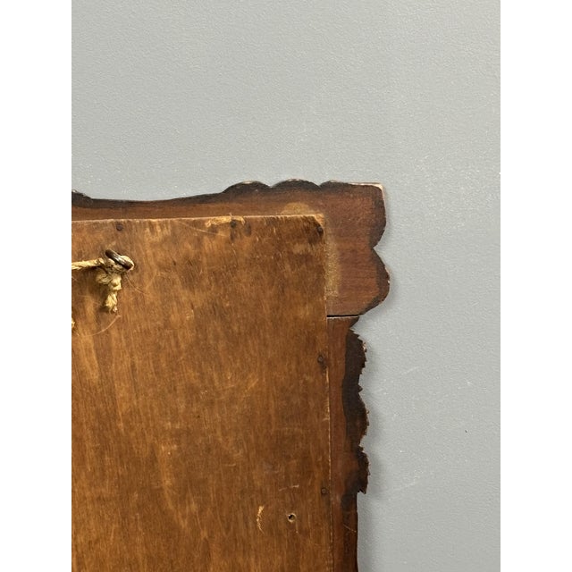 Antique Hand-Carved Wall Mirror with Floral Roses, 1890s For Sale - Image 16 of 17