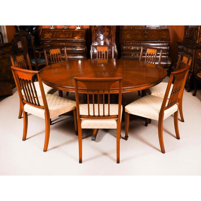 Vintage 20th Century Jupe Table, Chairs, Bookcases & Chiffonier from Harrods, Set of 16 For Sale - Image 3 of 17