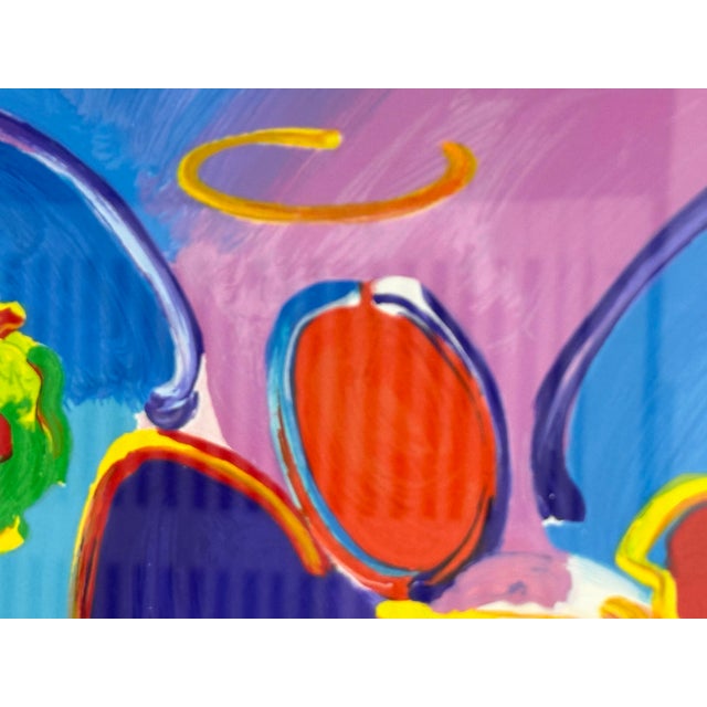 Peter Max Peter Max Angel With a Heart Original Print, Framed For Sale - Image 4 of 12