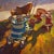 Yard Relics by Ken Valastro | Oil Painting of vintage toys and strollers on grass For Sale