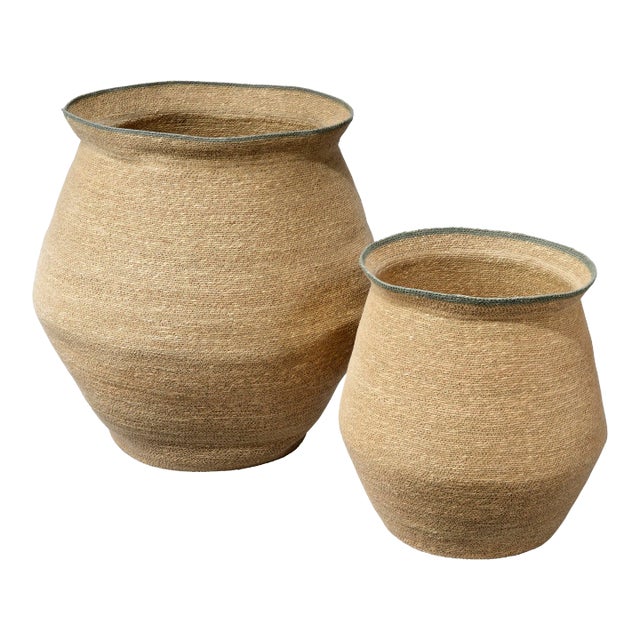 Jamie Young Cobra Seagrass Baskets, Set of 2 For Sale