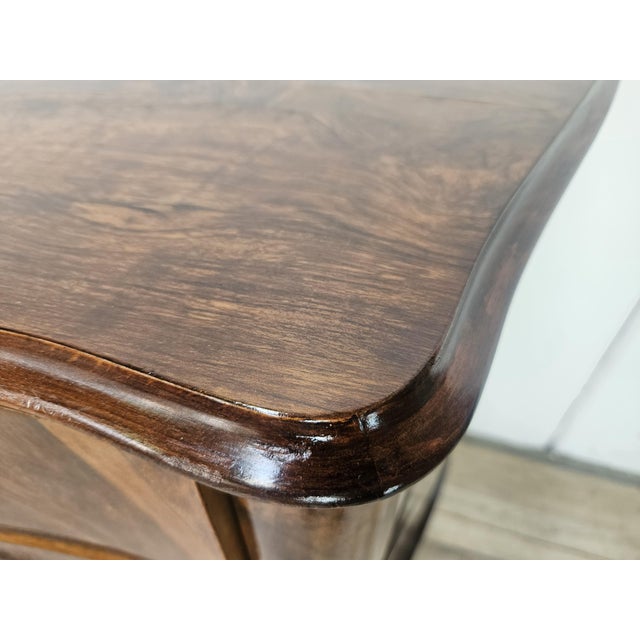 Chippendale Chest of Drawers in Walnut Burl, 1940 For Sale - Image 10 of 18