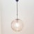 Mid-Century Modern Mid-Century Bubbled Glass & Chrome Globe Pendant/Ceiling Light From Limburg, Germany, 1970s For Sale - Image 3 of 8
