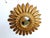 Plastic Vintage Gilt Sunburst Mirror, 1960s For Sale - Image 7 of 15