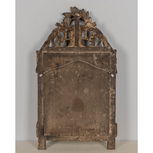 Gold Louis XVI Giltwood Mirror, Hand-Carved, French, Circa 1800-1820 For Sale - Image 8 of 8