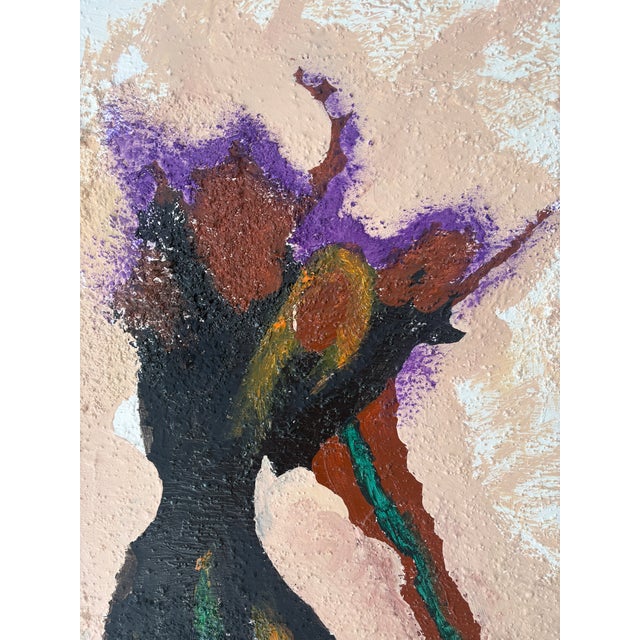 Textile Large Abstract Painting For Sale - Image 7 of 10