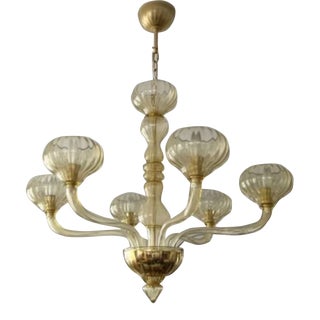 Andromeda International Arm Murano Glass Chandelier For Sale