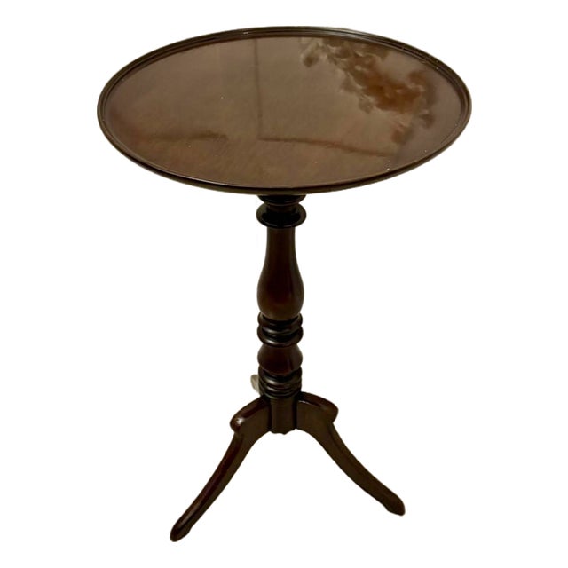 Antique Mahogany Tripod Side Table, 1880 For Sale