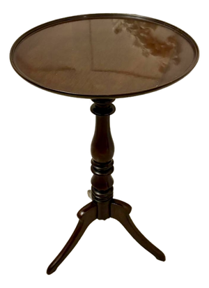 Antique Mahogany Tripod Side Table, 1880