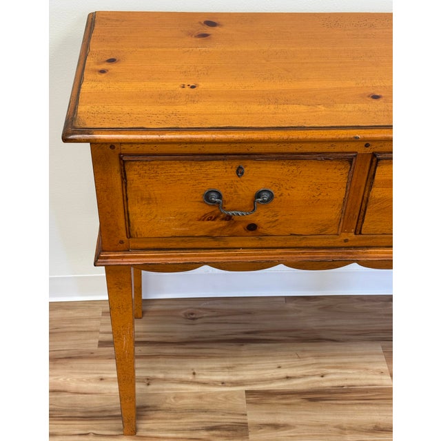 Vintage Drexel Heritage Pinehurst Console Table For Sale - Image 9 of 13