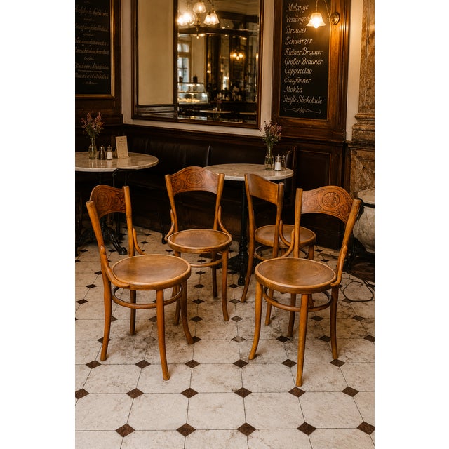 Chairs from Jacob & Josef Kohn, 1890s, Set of 4 For Sale - Image 3 of 7