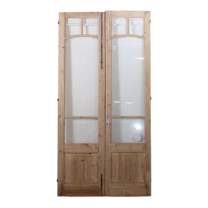 Late 19th Century Double French Doors With Glass - a Pair