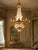 French Mid20C Artisan Louis XVI Gold Bronze Crystal Chandelier-1 Pc For Sale - Image 3 of 18