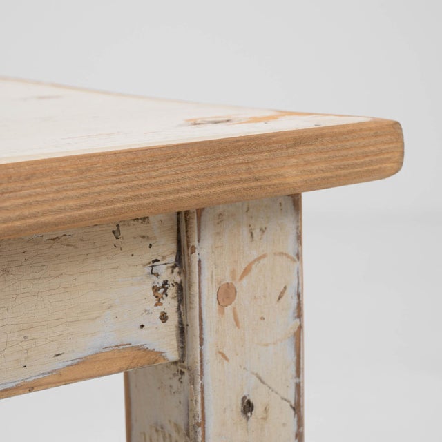 Early 20th Century Central European Wood Patinated Stool For Sale - Image 12 of 18