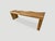 2010s Andrianna Shamaris Natural Reclaimed Teak Wood Wave Bench For Sale - Image 5 of 6