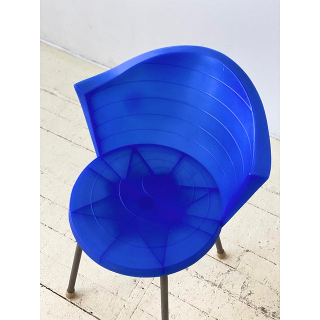Vintage Ikea Postmodern Molded Plastic Swivel Bucket Chair, Circa 1980s