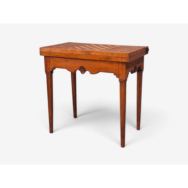Louis Xvi, French Provincial Games Table, Parquetry, Fruitwood, France, 1800s For Sale In New York - Image 6 of 18
