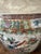 Vintage Chinese Export Porcelain Fishbowl Jardiniere Mandarin Scene Chinoiserie Planter For Sale - Image 4 of 12