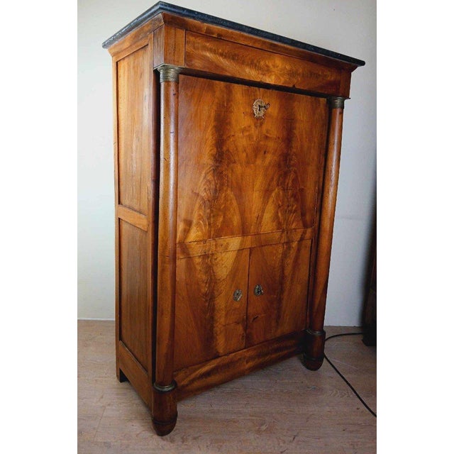 Empire Mahogany Secretary Desk, 1810 For Sale - Image 10 of 11