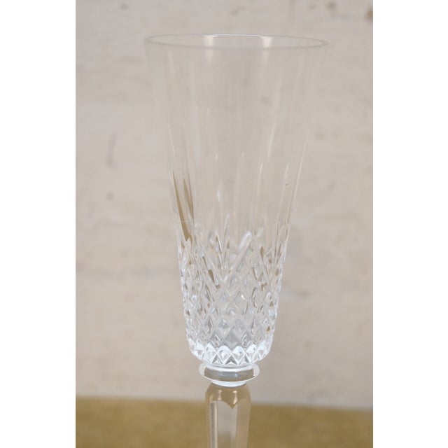 Transparent Late 20th Century Lenox Masterpiece Diamond Cut Crystal Wine & Champagne Stemware Glasses - Set of 8 For Sale - Image 8 of 16