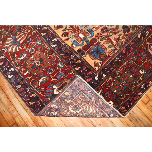 an early 20th Century Stellar Persian Bakhtiari Square Room size rug Details rug no. j3307 size 11' x 12' 2" (335 x 371 cm)
