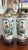Late 19th Century Monumental Late 19th Century Chinese Famille Verte Porcelain Rouleau Vases Set as Lamps Pair For Sale - Image 5 of 12