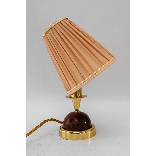 Small Table Lamp with Fabric Shade from Rupert Nikoll, 1950s For Sale - Image 6 of 14