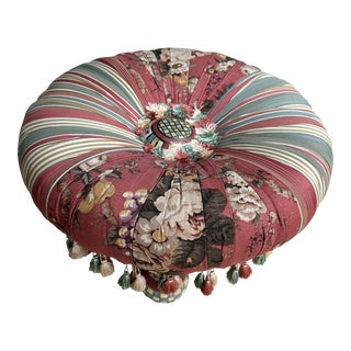 Late 20th Century Mackenzie Childs Ottoman For Sale