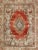 Shabby Chic Persian Antique Mahal Rug With Beautiful Floral Design in Red, Pink, and Green For Sale - Image 3 of 12