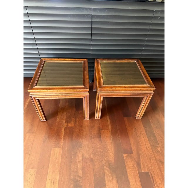 1970’s Brass Topped Signed John Widdicomb Tables - a Pair For Sale - Image 15 of 15