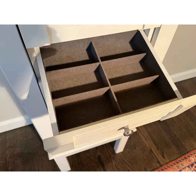 Standing Jewelry Armoire With Side Doors, 6 Drawers & Top Storage. By Nathan For Sale - Image 9 of 10