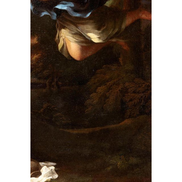 Unknown, Agar and the Angel, 1600s, Oil on Canvas, Framed For Sale - Image 4 of 6