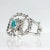 Metal Vintage Native American Navajo Silver & Turquoise Cuff Bracelet For Sale - Image 7 of 11