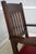 Red Stickley Mission Oak Leather Office Chair For Sale - Image 8 of 18
