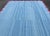 Sky Blue Handmade Cotton Area Four Sided Scalloped Rug Dhurrie Sky Blue and Pink Border-9'x12' For Sale - Image 8 of 10