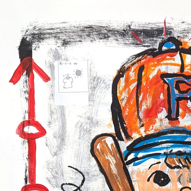 Abstract Tokyo Slugger - Original Pop Street Art Acrylic Painting on Cardstock by Gary John For Sale - Image 3 of 6
