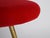 Set of Mid-Century Italian Tripod Stools in Red Velvet and Brass by Gio Ponti, 1950s For Sale - Image 9 of 14