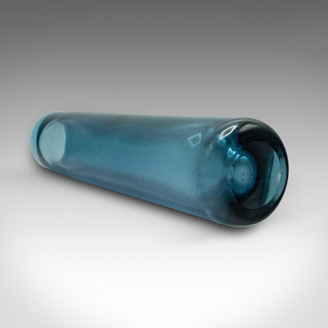 Glass 1970's Vintage Chimney Flower Vase For Sale - Image 7 of 10