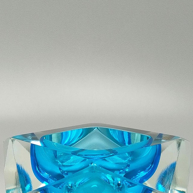 Flavio Poli Blue Ashtray or Catchall by Flavio Poli for Seguso, Italy, 1960s For Sale - Image 4 of 6